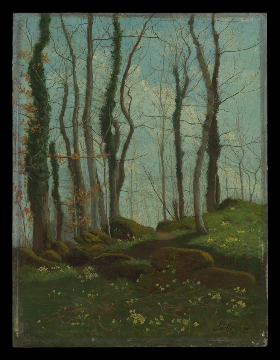 Spring in Brittany by Paul Sébillot, painting, 1874