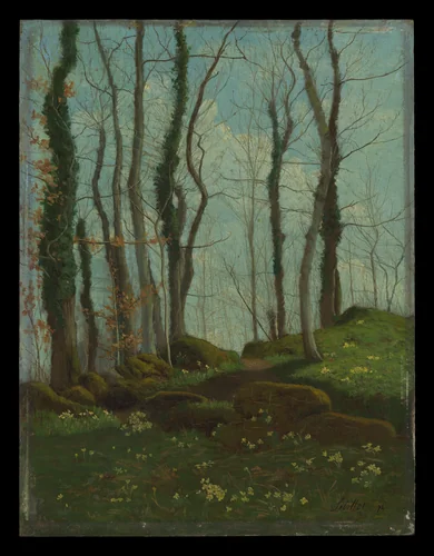 Spring in Brittany by Paul Sébillot, painting, 1874