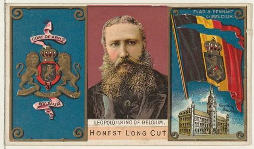 Leopold II, King of Belgium, from the Rulers, Flags, and Coats of Arms series (N126-1) issued by W. Duke, Sons & Co. by W. Duke, Sons & Co., print, 1888