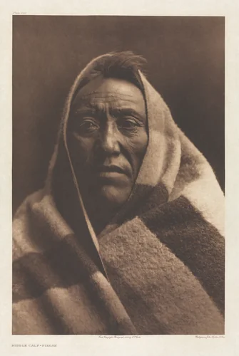 Portfolio VI, Plate 202: Middle Calf - Piegan by Edward Curtis, other, 1900