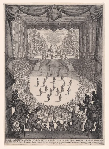 1er Intermède (1st Interlude), from Les Intermèdes (The Interludes) by Jacques Callot, print, 1616