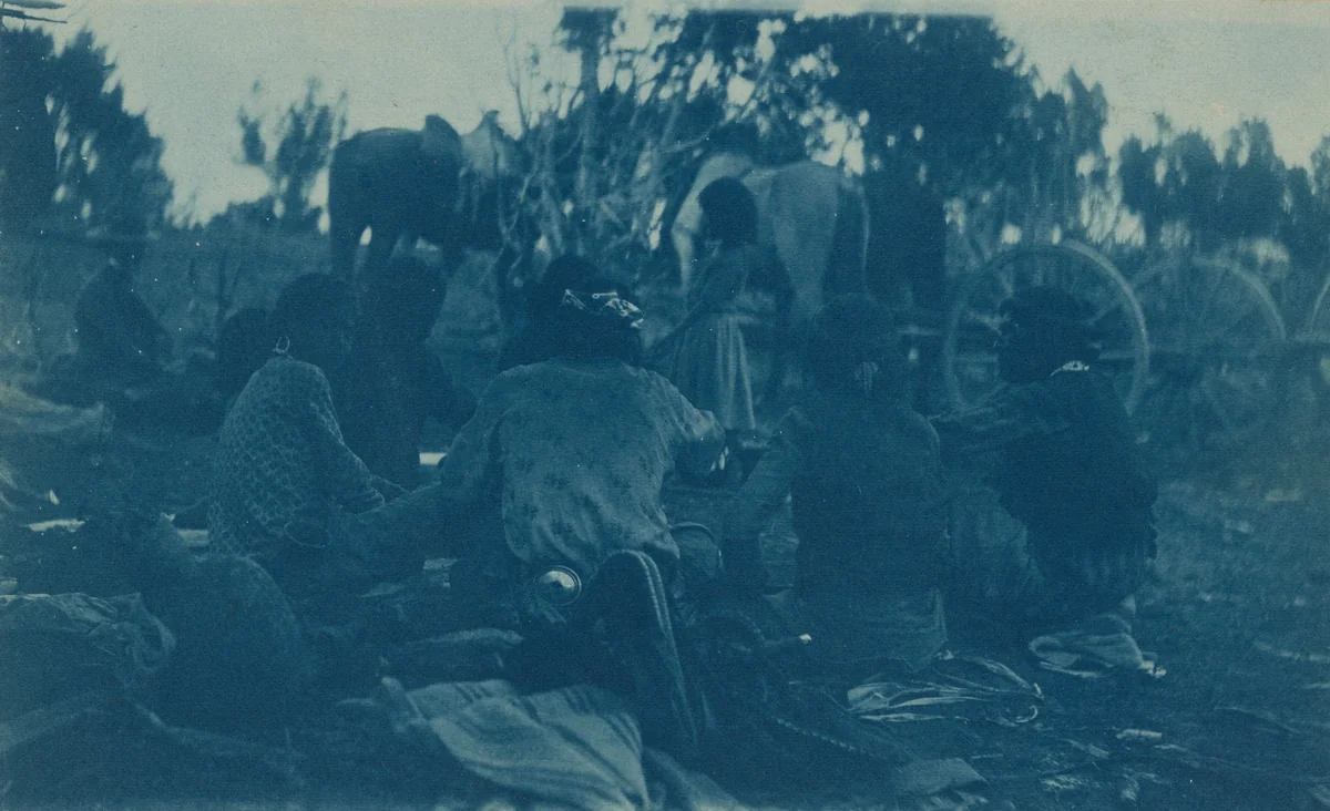 Navajo Camp, Manuelito, New Mexico by Charles Fletcher Lummis, photograph, 1895