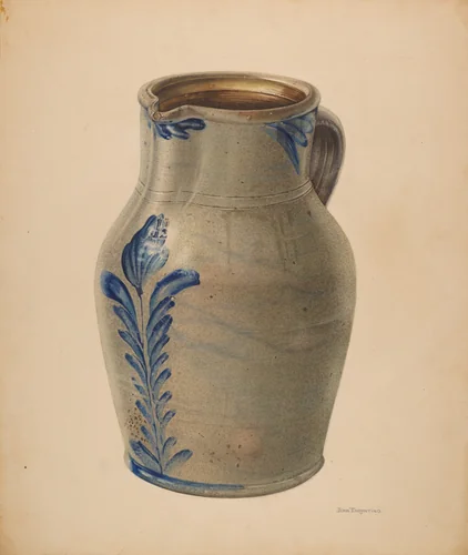 Pitcher by John Tarantino, index of american design, 1938