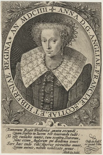 Anne of England by Crispijn van de Passe I, print, 1604