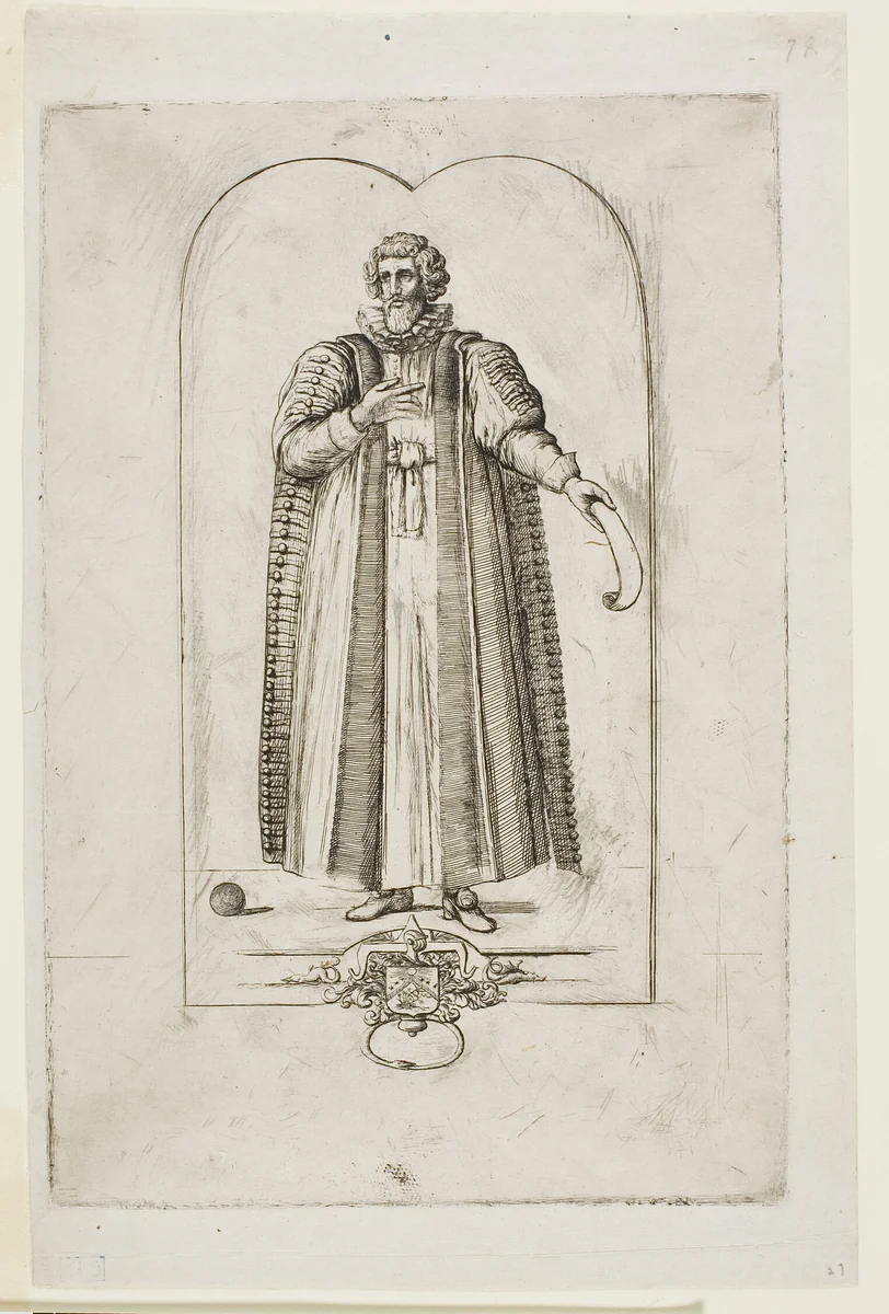 Portrait of François Viète by Charles Meryon, print, 1861