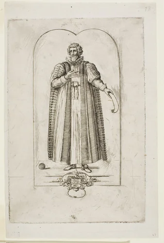 Portrait of François Viète by Charles Meryon, print, 1861