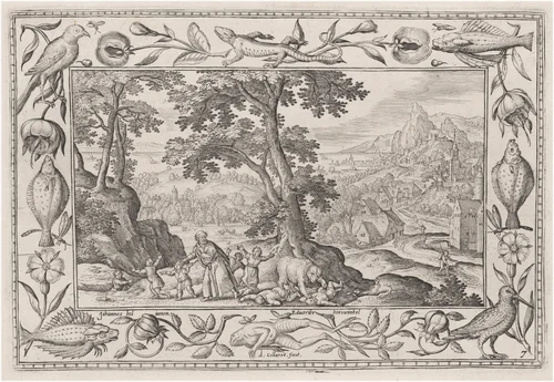 The Mocking Children Cursed by Elijah and Eaten by a She-Bear by Adriaen Collaert
Hans Bol
Eduard van Hoeswinckel, print, 1579-1589