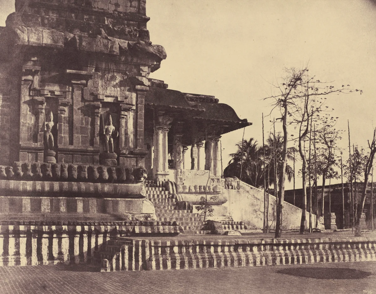 Tanjore: Great Pagoda, Entrance Looking Outwards by Linnaeus Tripe, photograph, 1858