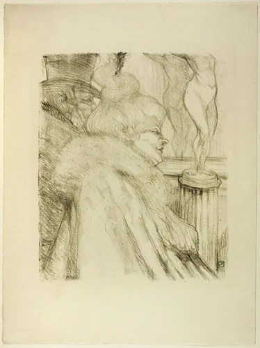 Leaving the Theater by Henri de Toulouse-Lautrec, print, 1896