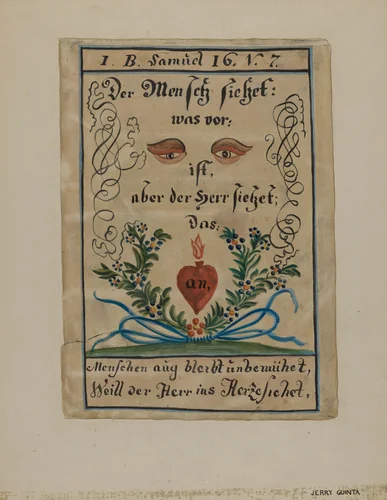 Pa. German Illustrated Fractur by Jerry Guinta, index of american design, 1939