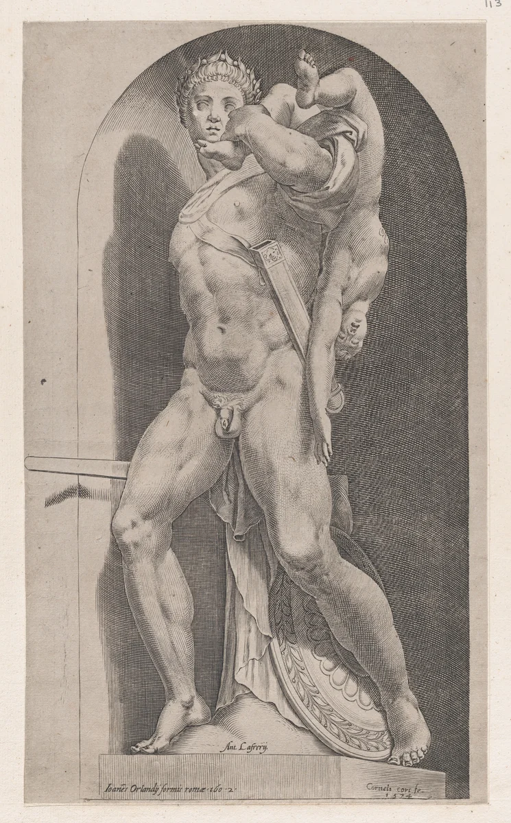 Atreus Farnese, from "Speculum Romanae Magnificentiae" by Cornelis Cort, print, 1574