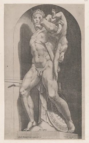 Atreus Farnese, from "Speculum Romanae Magnificentiae" by Cornelis Cort, print, 1574
