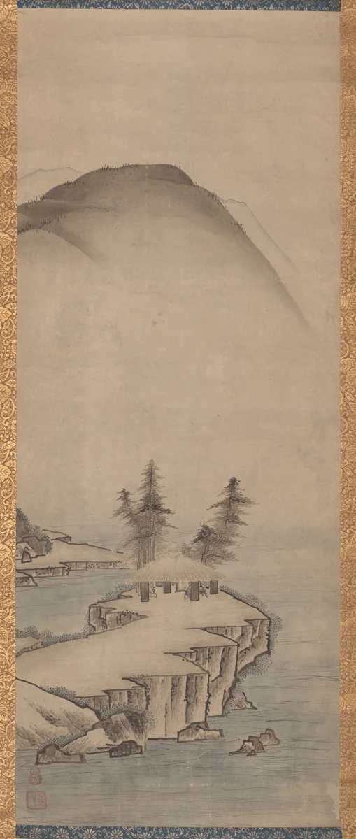 Landscapes (one of a pair) by Unkoku Tōyo, painting, 1612-1688
