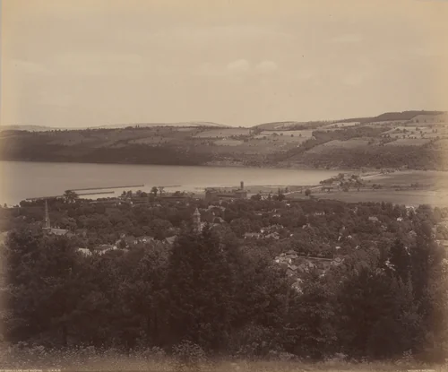 Seneca Lake and Watkins by William H. Rau, photograph, 1890-1900
