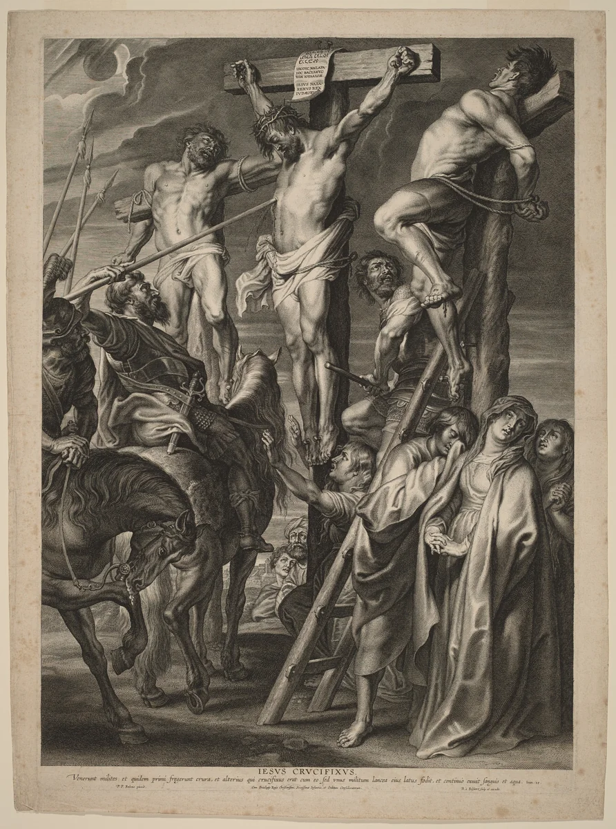Le Coup de Lance by Boëtius Adams Bolswert; Sir Peter Paul Rubens, print, 1631