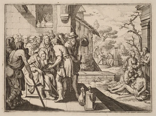 Quenching of the Thirsty by Conrad Meyer, portfolio, 1618-1689
