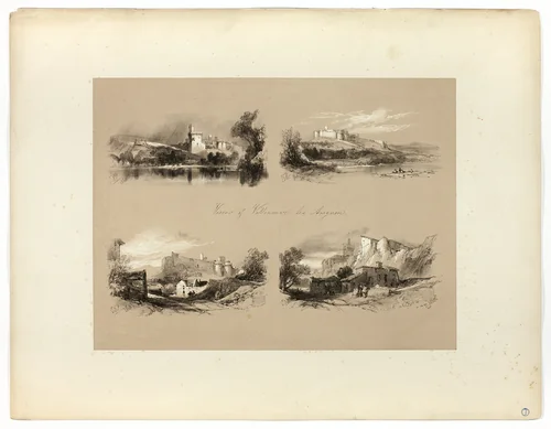 Views of Villenueve les Avignon, from Picturesque Selections by James Duffield Harding, print, 1859-1860