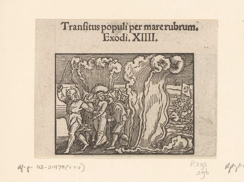 Doortocht door de Rode Zee by anonymous, print, 1530-1533