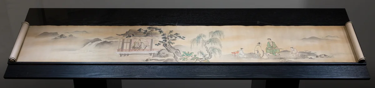 The Four Accomplishments by Kano Tsunenobu, drawing, 1636-1713
