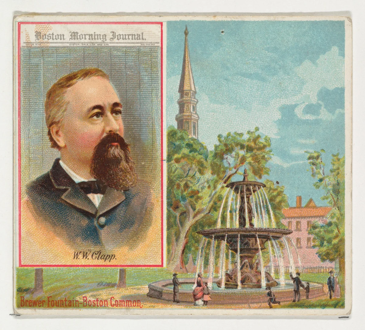 W.W. Clapp, Boston Morning Journal, Philadelphia Public Ledger, from the American Editors series (N35) for Allen & Ginter Cigarettes by Allen & Ginter, print, 1887