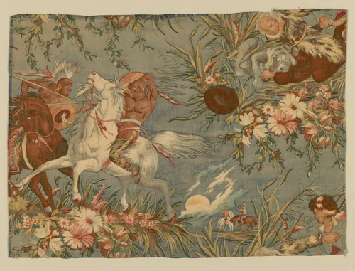 Panel by England or United States, textile, 1825-1875