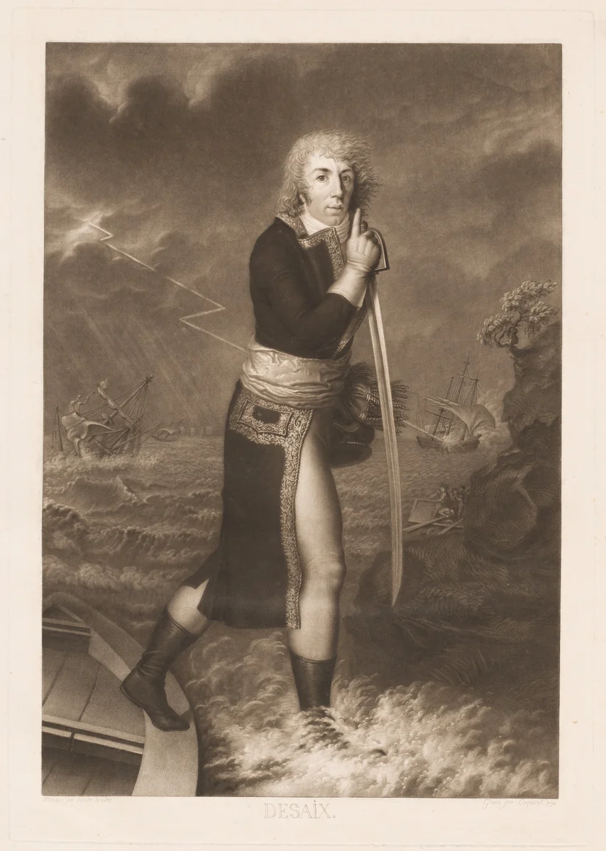 Desaix by Pierre-Charles Coqueret; Hilaire Le Dru, print, 1798