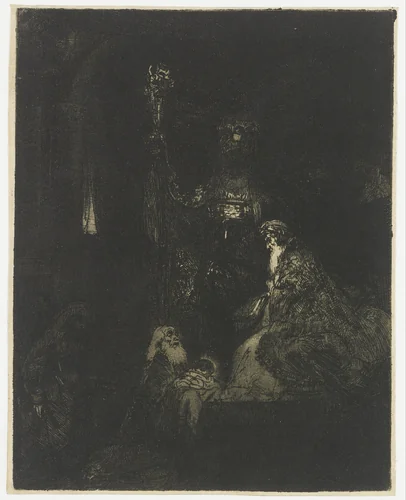 The Presentation in the Temple by Rembrandt van Rijn, print, 1654