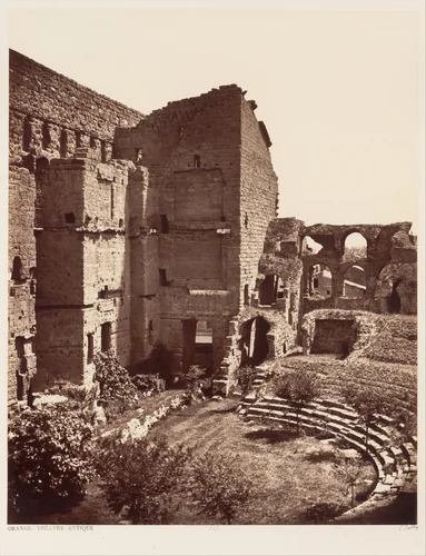 Orange, Théâtre Antique by Edouard Baldus, photograph, 1860-1862