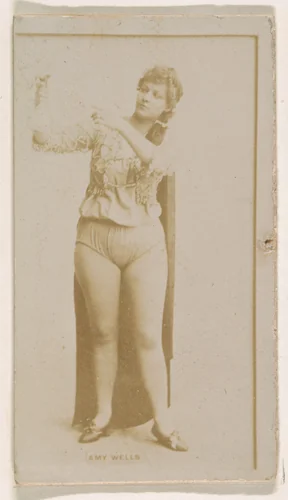 Amy Wells, from the Actresses series (N245) issued by Kinney Brothers to promote Sweet Caporal Cigarettes by Kinney Brothers Tobacco Company, photograph, 1890