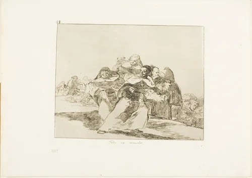 Everything is topsy-turvy, plate 42 from The Disasters of War by Francisco José de Goya, print, 1815-1820