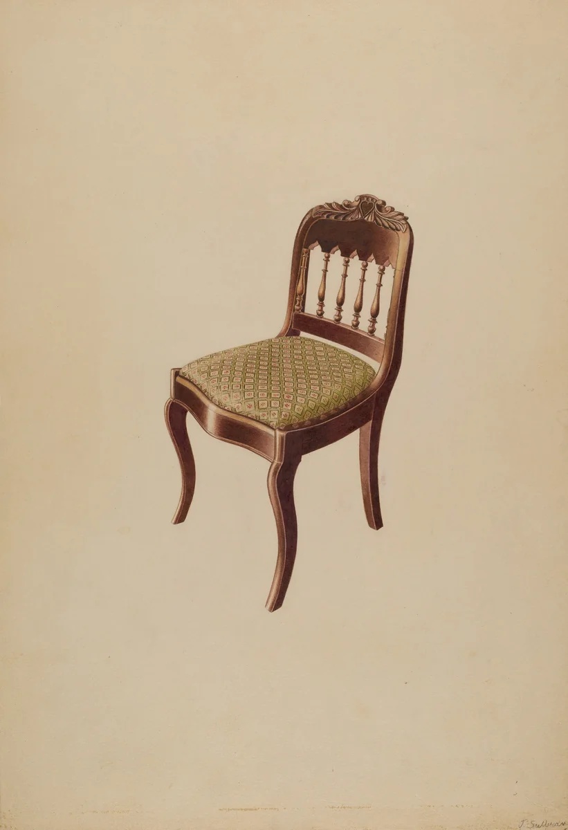 Chair by John Sullivan, index of american design, 1937