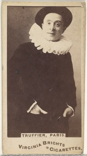 Truffier, Paris, from the Actors and Actresses series (N45, Type 1) for Virginia Brights Cigarettes by Allen & Ginter, photograph, 1885-1891