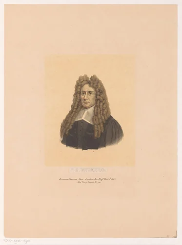 Portret van Philippus Reinhardus Vitriarius by Leendert Springer, print, 1850