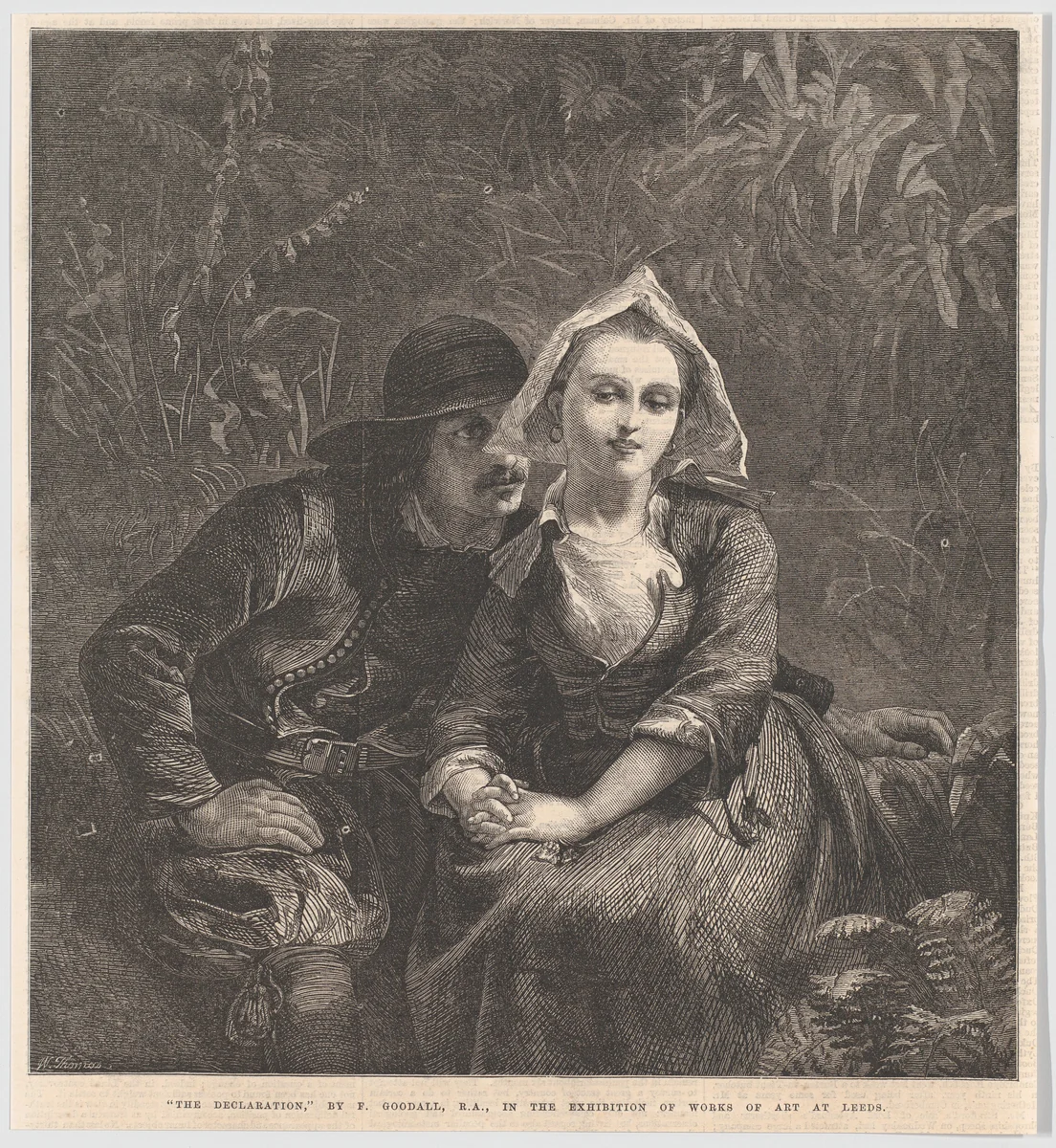 The Declaration, from "Illustrated London News" by William Luson Thomas, print, 1868