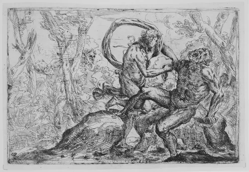 The Flaying of Marsyas by Giovanni Pietro Possenti, print, 1750-1775