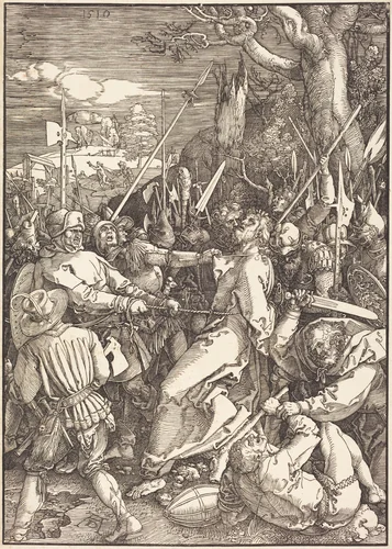 The Betrayal of Christ by Albrecht Dürer, print, 1510
