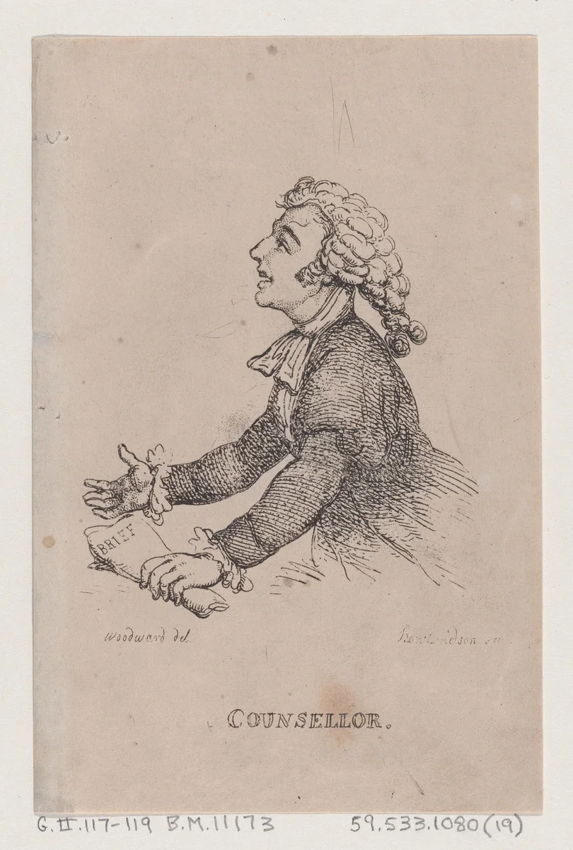 Counsellor by Thomas Rowlandson, print, 1808