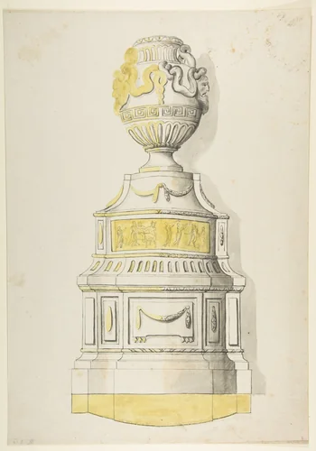 Design for an Urn by anonymous, drawing, 1765-1795