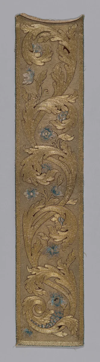 Orphrey by Italy, textile, 1601-1700