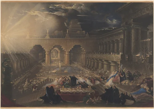 Belshazzar's Feast by John Martin, print, 1826