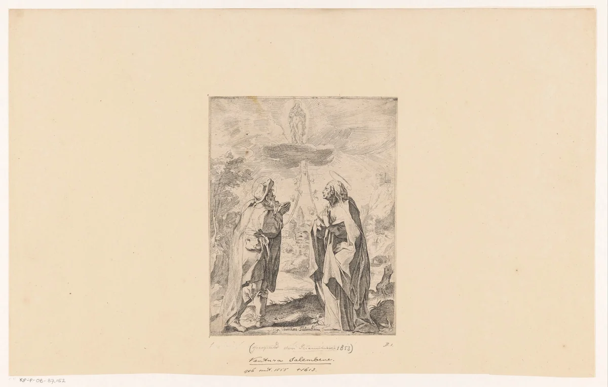 Joachim en Anna by anonymous, print, 1590