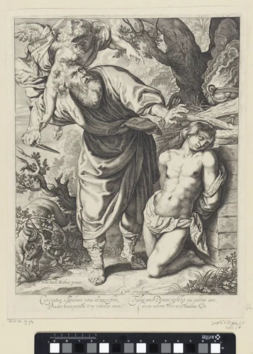 Offer van Isaak by Andries Jacobsz. Stock, print, 1638-1698