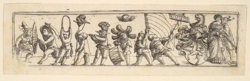 Frieze with children by Christoph Bockstorffer, print, 1531