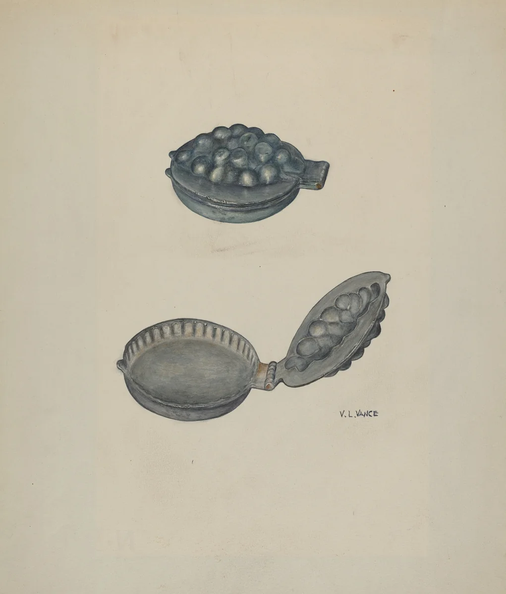 Ice Cream Mold by V.L. Vance, index of american design, 1941