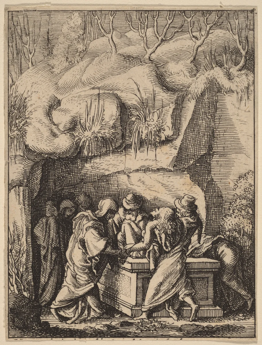 The Entombment by Wenceslaus Hollar
Hans Holbein the younger, print, 1607-1677