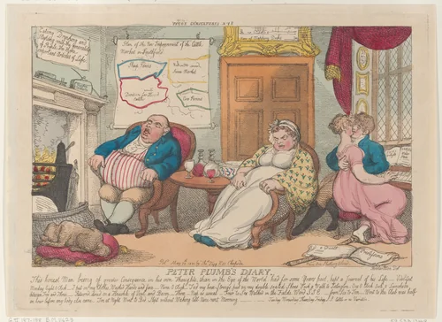 Peter Plumb's Diary by Thomas Rowlandson, print, 1810