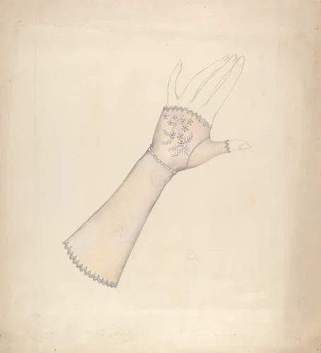 Mitt by Marie Alain, index of american design, 1938