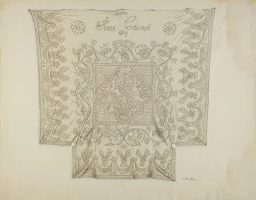 Bedspread by Charlotte Winter, index of american design, 1938