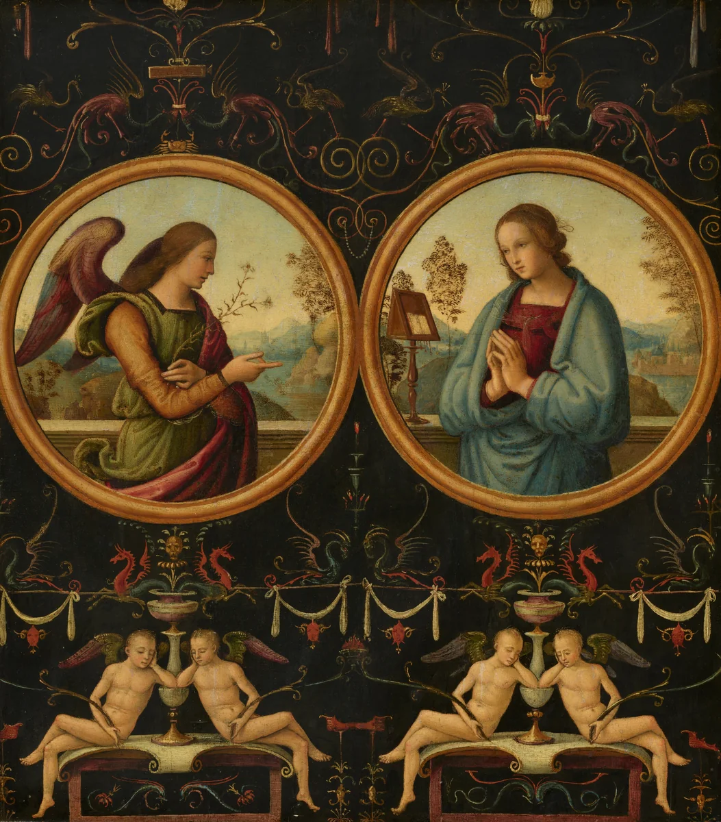 The Annunciation by Giannicola di Paolo, painting, 1510-1515