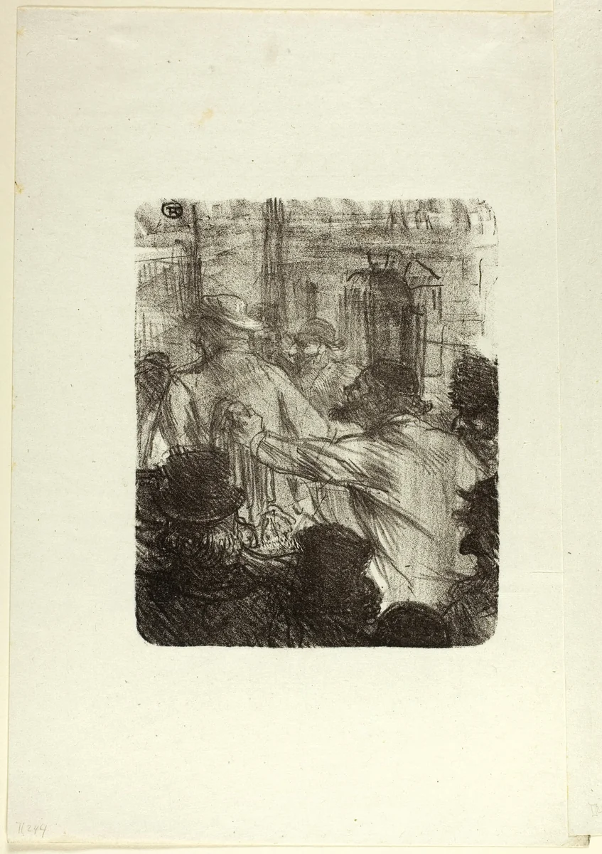Textile Market, Cracow, from Au Pied du Sinaï by Henri de Toulouse-Lautrec, print, 1897